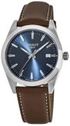 Tissot Herrklocka T127.410.16.041.00 T-Classic Blå/Läder Ø40 mm