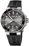 Oris Herrklocka 01 733 7730 7153-07 4 24 64TEB Diving Grå/Gummi