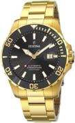 Festina Herrklocka F20533-2 Diver Svart/Gulguldtonat stål Ø44 mm