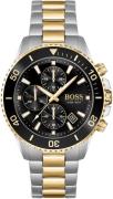 Hugo Boss Herrklocka 1513908 Admiral Svart/Gulguldtonat stål Ø46 mm