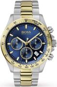 Hugo Boss Herrklocka 1513767 Blå/Gulguldtonat stål Ø45 mm