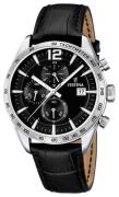 Festina Herrklocka F16760-4 Sport Svart/Läder Ø44 mm