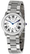 Cartier Damklocka W6701004 Ronde Solo Silverfärgad/Stål Ø29.5 mm