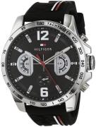 Tommy Hilfiger Herrklocka 1791473 Svart/Gummi Ø46 mm