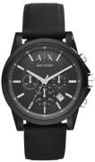 Armani Exchange Herrklocka AX1326 Outerbanks Svart/Gummi Ø44 mm