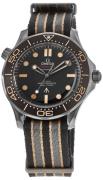 Omega Herrklocka 210.92.42.20.01.001 Seamaster Diver 300M Brun/Textil