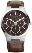 Bering Herrklocka 13841-505 Classic Brun/Läder Ø40 mm