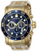 Invicta Herrklocka 23651 Pro Diver Blå/Gulguldtonat stål Ø48 mm