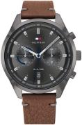 Tommy Hilfiger Herrklocka 1791730 Bennett Grå/Läder Ø44 mm