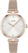 Hugo Boss Damklocka 1502589 Majesty Silverfärgad/Roséguldstonat