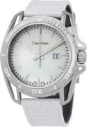 Calvin Klein Herrklocka K5Y31VK6 Earth Silverfärgad/Läder Ø42 mm