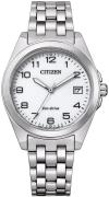 Citizen Damklocka EO1210-83A Eco Drive 180 Vit/Stål Ø34 mm