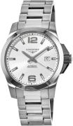 Longines Herrklocka L3.778.4.76.6 Conquest Silverfärgad/Stål Ø43 mm