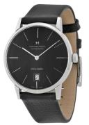 Hamilton Herrklocka H38455731 Intra matic Svart/Läder Ø38 mm