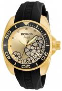 Invicta Damklocka 23488 Angel Champagnefärgad/Gummi Ø39 mm