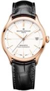 Baume & Mercier Herrklocka MOA10469 Clifton Vit/Läder Ø40 mm