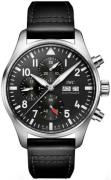 IWC Herrklocka IW378001 Pilots Svart/Läder Ø43 mm