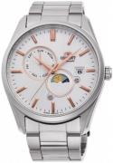 Orient Herrklocka RA-AK0306S10B Sun & Moon Silverfärgad/Stål