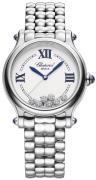 Chopard Damklocka 278610-3001 Happy Sport Vit/Stål Ø33 mm