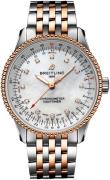 Breitling Damklocka U17395211A1U1 Navitimer Automatic 35 Vit/18 karat