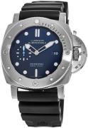 Panerai Herrklocka PAM00692 Luminor Blå/Gummi Ø47 mm