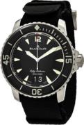 Blancpain Herrklocka 5050-12B30-NABA Fifty Fathoms Svart/Textil Ø45