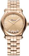 Chopard Damklocka 275378-5008 Happy Sport Roséguldstonad/18 karat