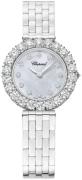 Chopard Damklocka 10A378-1601 L Heure Du Diamant Vit/18 karat vitt