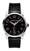 Montblanc Herrklocka 101551 Timewalker XL Svart/Läder Ø42 mm