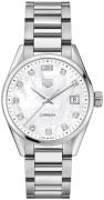 TAG Heuer Damklocka WBK1318.BA0652 Carrera Lady Vit/Stål Ø36 mm