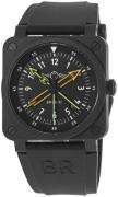 Bell & Ross Herrklocka BR0392-RCO-CE-SRB Br 03-92 Svart/Gummi