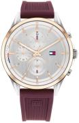 Tommy Hilfiger Damklocka 1782425 Stella Silverfärgad/Gummi Ø38 mm