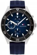 Tommy Hilfiger Herrklocka 1791920 Larson Blå/Gummi Ø46 mm