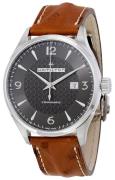 Hamilton Herrklocka H32755851 American Classic Jazzmaster Grå/Läder