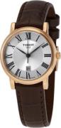 Tissot Damklocka T122.210.36.033.00 Carson Silverfärgad/Läder Ø30