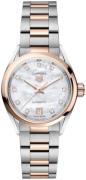 TAG Heuer Damklocka WBN2450.BD0569 Carrera Vit/18 karat roséguld