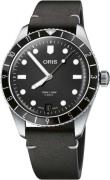 Oris Herrklocka 01 400 7772 4054-07 5 20 82 Divers Svart/Läder Ø40