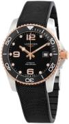 Longines Herrklocka L3.781.3.58.9 HydroConquest Svart/Gummi Ø41 mm