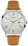 Guess Herrklocka W0972G1 Antikvit/Läder Ø46 mm