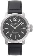 Nautica Herrklocka NAPSYD002 Sydney Svart/Läder Ø44 mm