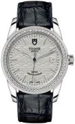 Tudor M55020-0059 Glamour Date Silverfärgad/Läder Ø36 mm