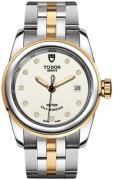 Tudor Damklocka M51003-0026 Glamour Date Vit/Gulguldtonat stål Ø26