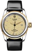 Tudor Damklocka M51003-0021 Glamour Date Gulguldstonad/Läder Ø26 mm