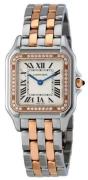 Cartier Damklocka W3PN0007 Panthere De Silverfärgad/18 karat