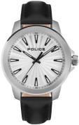 Police Herrklocka PEWJA2207801 Mensor Silverfärgad/Läder Ø44 mm