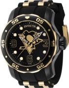 Invicta Herrklocka 42322 NHL Svart/Stål Ø48 mm