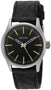 Nixon Herrklocka A3772222-00 The Sentry Svart/Läder Ø38 mm