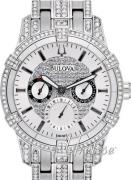 Bulova Herrklocka 96C109 Crystal Silverfärgad/Stål Ø44 mm