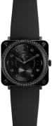 Bell & Ross Herrklocka BRS-BLC-PH-LGD-SRB BR S Quartz Svart/Gummi