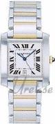 Cartier Herrklocka W51005Q4 Tank Francaise Large Silverfärgad/Stål